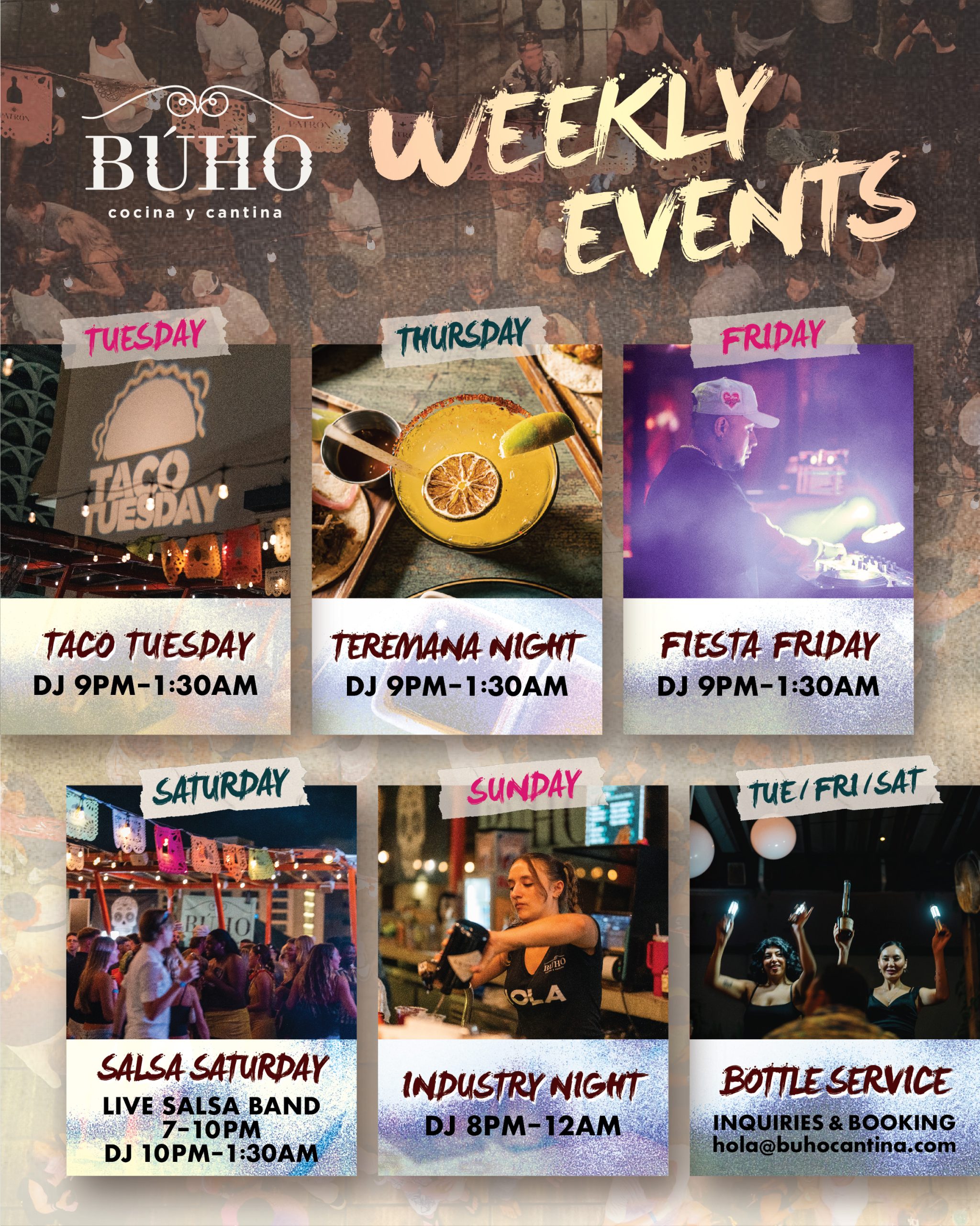 WEEKLY EVENTS